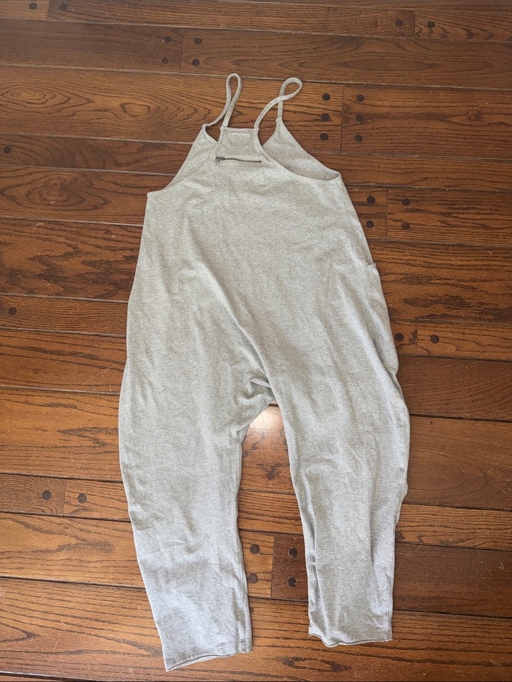 Free People movement heathered grey hot shot sleeveless jumpsuit size small - Picture 4 of 5